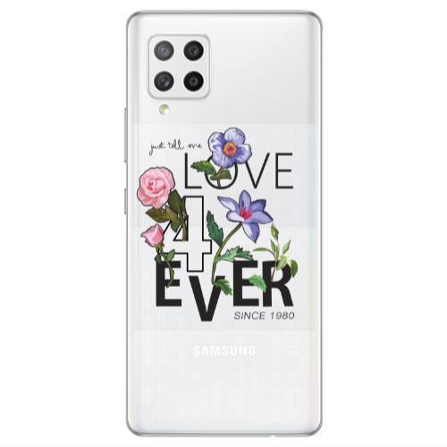 Samsung A42 5G Love for ever Transparent Silicone TPU Θήκη