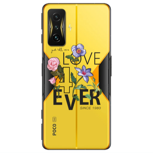 Xiaomi Poco F4 Gt Love for ever Transparent Silicone TPU Θήκη