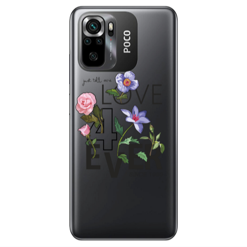 Xiaomi Poco M5 s Love for ever Transparent Silicone TPU Θήκη