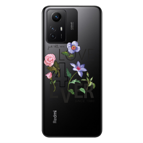 Xiaomi Redmi Note 12s Love for ever Transparent Silicone TPU Θήκη