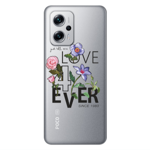 Xiaomi Poco X4 GT Love for ever Transparent Silicone TPU Θήκη