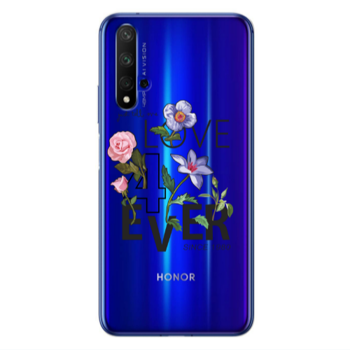 Huawei Nova 5 T Love for ever Transparent Silicone TPU Θήκη