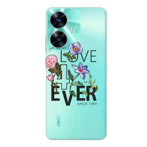 Realme C55 Love for ever Transparent Silicone TPU Θήκη