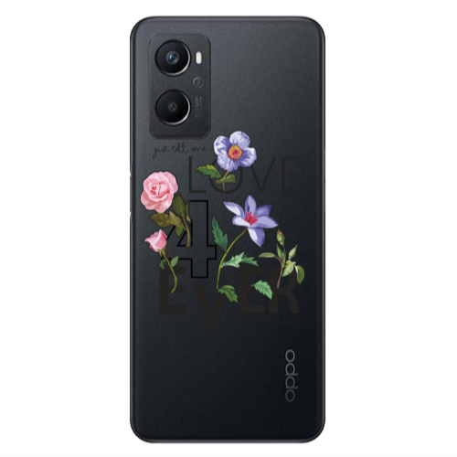 Oppo A 96 Love for ever Transparent Silicone TPU Θήκη