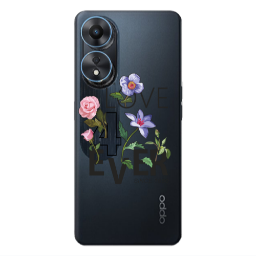 Oppo A 98 Love for ever Transparent Silicone TPU Θήκη