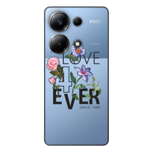 Xiaomi Poco M6 Pro 4G Love for ever Transparent Silicone TPU Θήκη