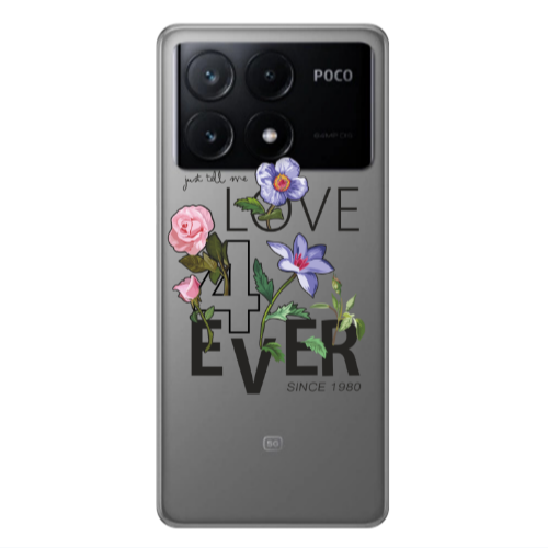 Xiaomi Poco X6Pro 5G Love for ever Transparent Silicone TPU Θήκη