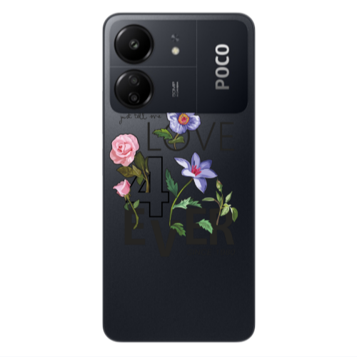 Xiaomi Poco C65 Love for ever Transparent Silicone TPU Θήκη