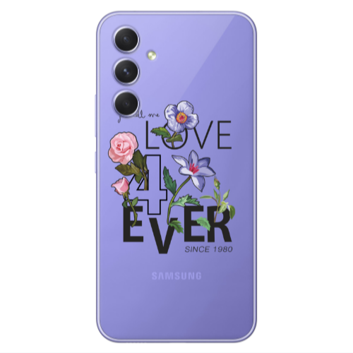 Samsung A55 Love for ever Transparent Silicone TPU Θήκη