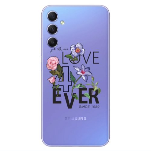Samsung A25 Love for ever Transparent Silicone TPU Θήκη