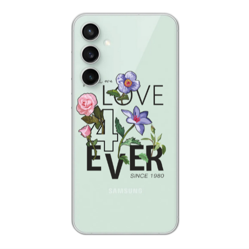 Samsung S24 FE Love for ever Transparent Silicone TPU Θήκη