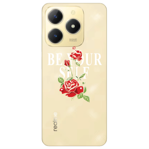 Realme C61 Be Your Self Transparent Silicone TPU Θήκη