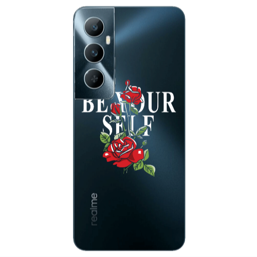 Realme C65 Be Your Self Transparent Silicone TPU Θήκη