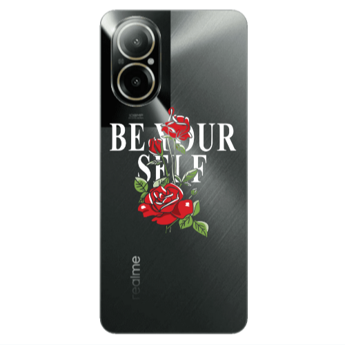 Realme C67 Be Your Self Transparent Silicone TPU Θήκη