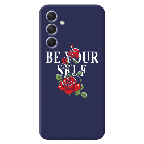 Samsung A36 Be Your Self Dark blue Colored Silicone TPU Θήκη