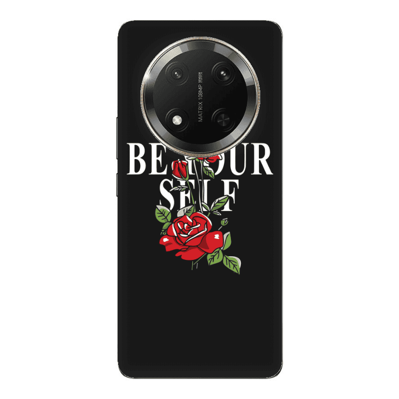 Honor Magic 7 Lite Be Your Self Black Colored Silicone TPU Θήκη