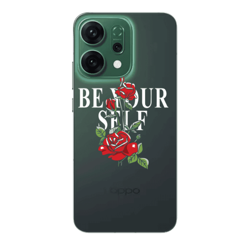 Oppo RENO 14 Be Your Self Transparent Silicone TPU Θήκη