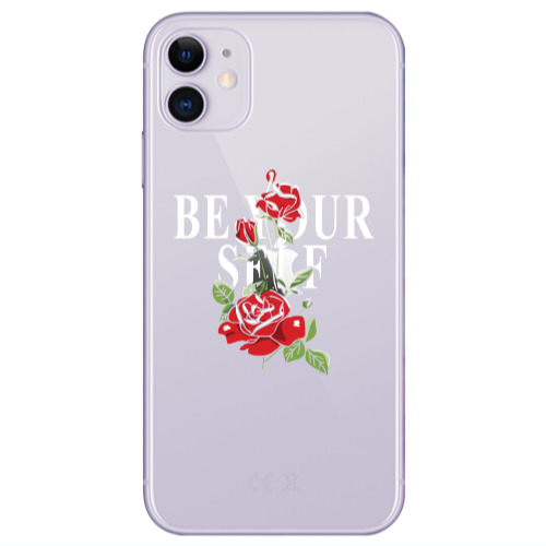 Apple iPhone 11  Be Your Self Transparent Silicone TPU Θήκη