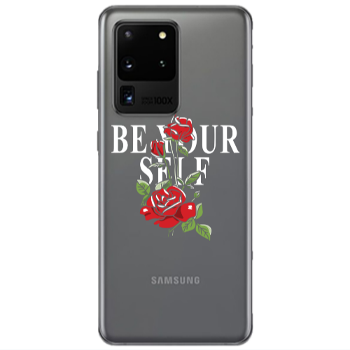 Samsung S20 Ultra Be Your Self Transparent Silicone TPU Θήκη