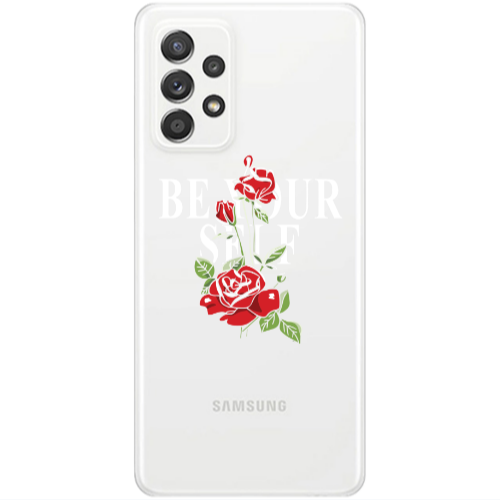 Samsung A53 Be Your Self Transparent Silicone TPU Θήκη