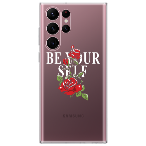 Samsung S22 Ultra Be Your Self Transparent Silicone TPU Θήκη