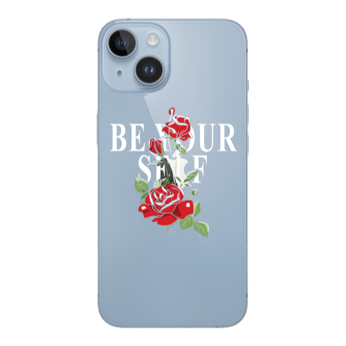 Apple iPhone 14  Be Your Self Transparent Silicone TPU Θήκη