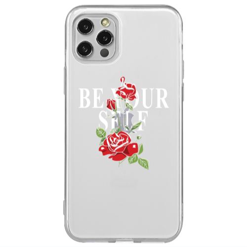 Apple iPhone 12 Pro Be Your Self Transparent Silicone TPU Θήκη