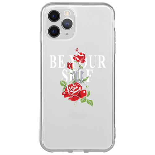 Apple iPhone 12 Pro Max Be Your Self Transparent Silicone TPU Θήκη