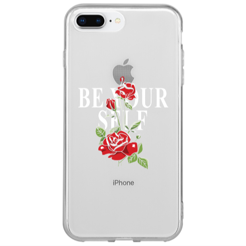 Apple iPhone 7 Plus Be Your Self Transparent Silicone TPU Θήκη