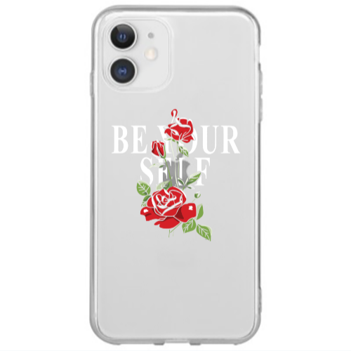 Apple iPhone 12 Mini Be Your Self Transparent Silicone TPU Θήκη