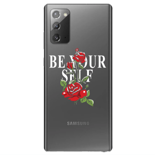 Samsung Note 20 Be Your Self Transparent Silicone TPU Θήκη