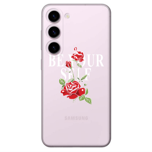Samsung S23 Plus Be Your Self Transparent Silicone TPU Θήκη