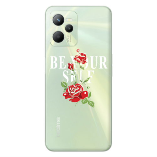 Realme C35 Be Your Self Transparent Silicone TPU Θήκη