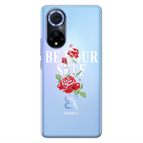 Huawei Nova 9 Be Your Self Transparent Silicone TPU Θήκη