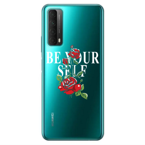 Huawei P Smart 2021 Be Your Self Transparent Silicone TPU Θήκη