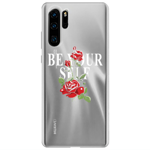 Huawei P30 Pro Be Your Self Transparent Silicone TPU Θήκη