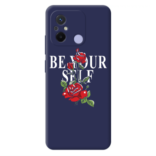 Xiaomi Redmi 12C Be Your Self Dark blue Colored Silicone TPU Θήκη