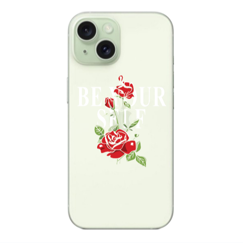 Apple iPhone 15 Be Your Self Transparent Silicone TPU Θήκη