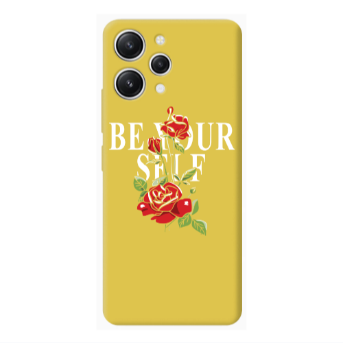 Xiaomi Redmi 12 Be Your Self Yellow Colored Silicone TPU Θήκη