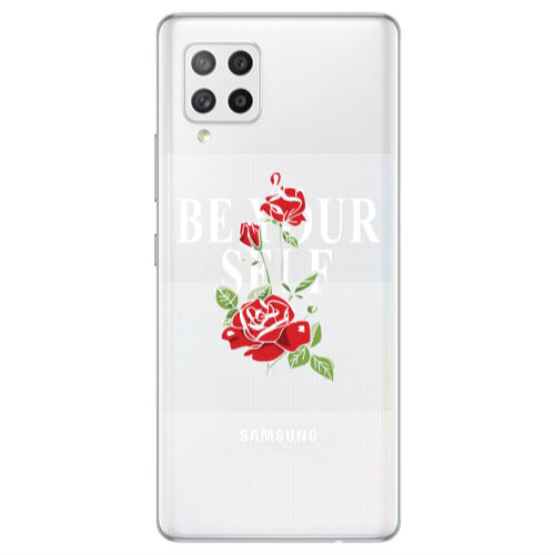 Samsung A42 5G Be Your Self Transparent Silicone TPU Θήκη