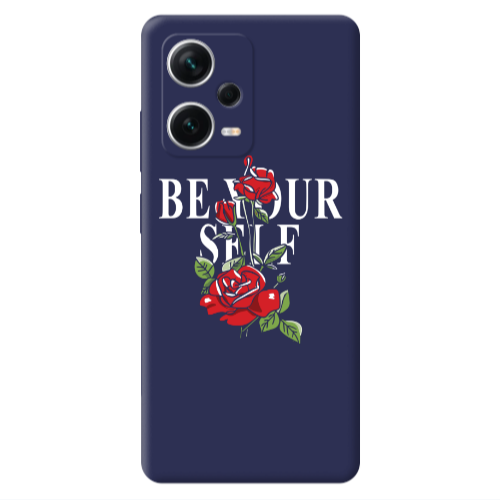 Xiaomi Poco X5 Be Your Self Dark blue Colored Silicone TPU Θήκη