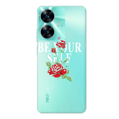 Realme C55 Be Your Self Transparent Silicone TPU Θήκη