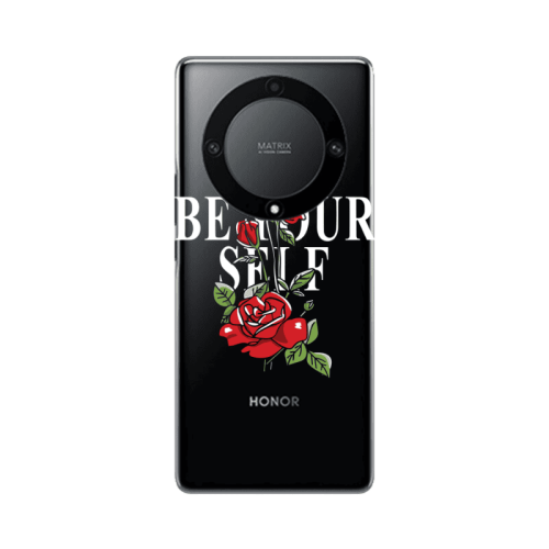 Honor Magic5 Lite 5G Be Your Self Transparent Silicone TPU Θήκη