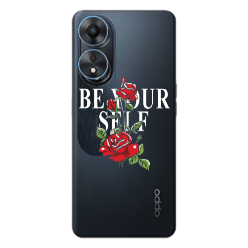 Oppo A 98 Be Your Self Transparent Silicone TPU Θήκη