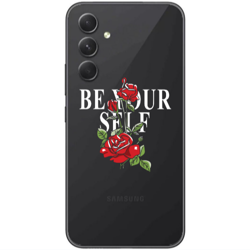 Samsung Galaxy A25 Be Your Self Transparent Silicone TPU Θήκη