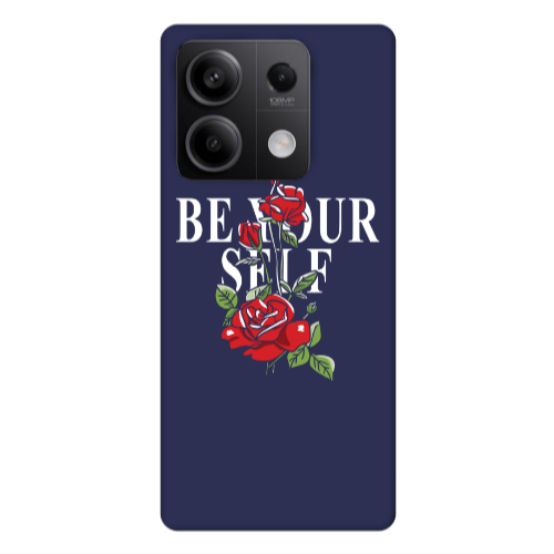 Xiaomi Redmi Note 13 5G Be Your Self Dark blue Colored Silicone TPU Θήκη