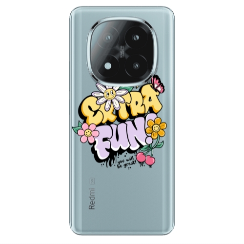Xiaomi Redmi Note 14 Pro + 5g Extra Fun Transparent Silicone TPU Θήκη