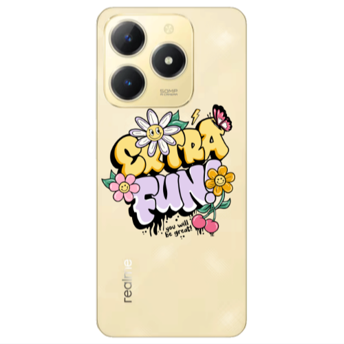Realme C61 Extra Fun Transparent Silicone TPU Θήκη