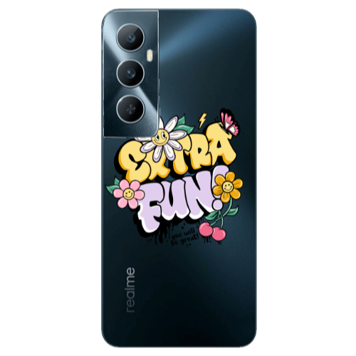 Realme C65 Extra Fun Transparent Silicone TPU Θήκη