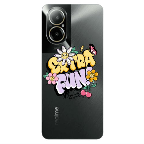 Realme C67 Extra Fun Transparent Silicone TPU Θήκη